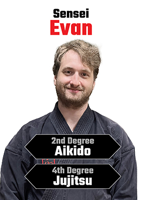 Evan Sonnenberg 2nd Degree Blackbelt in Aikido, IMAA Wake Forest NC