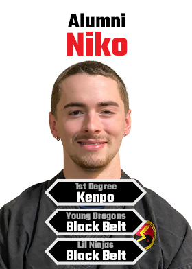 Niko Falk - Kenpo Karate Black Belt - IMAA Wake forest